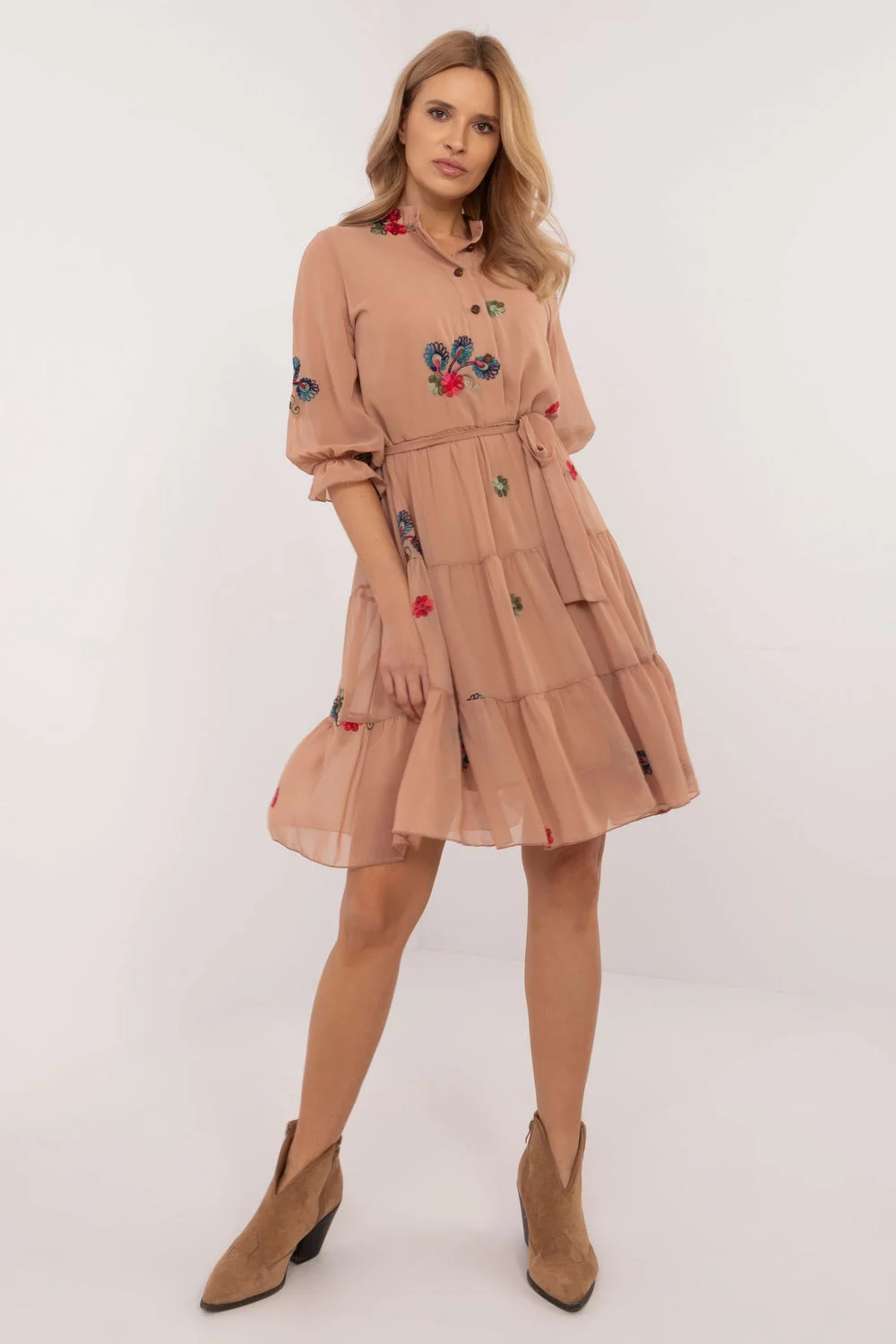 Robe de jour brune