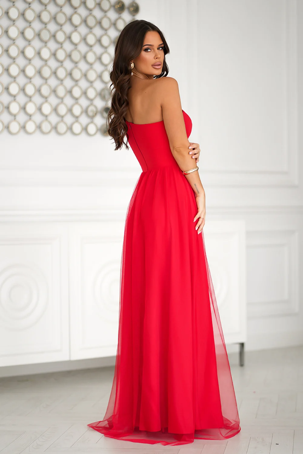 Robe longue rouge – Image 3