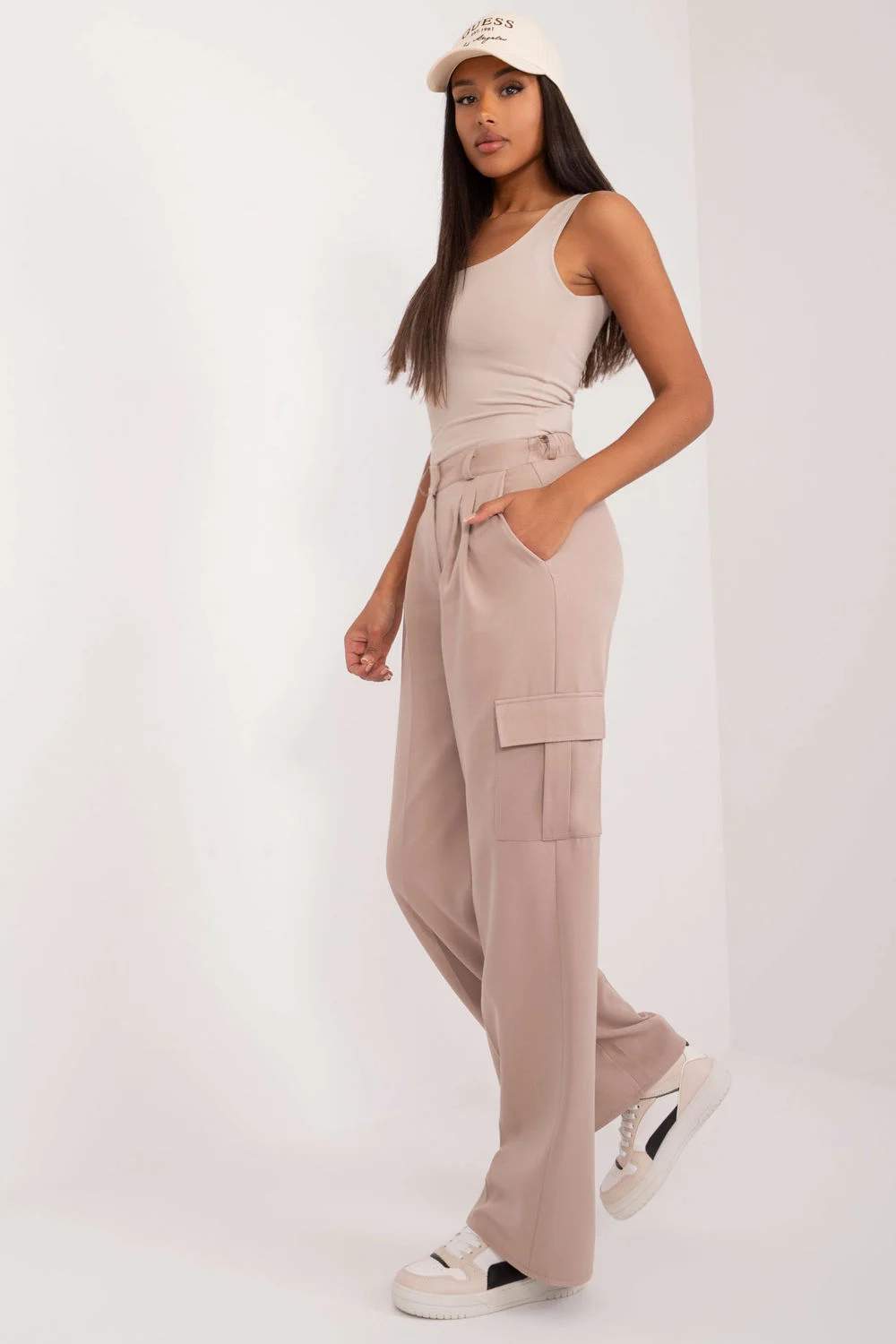 Pantalon femme beige – Image 3