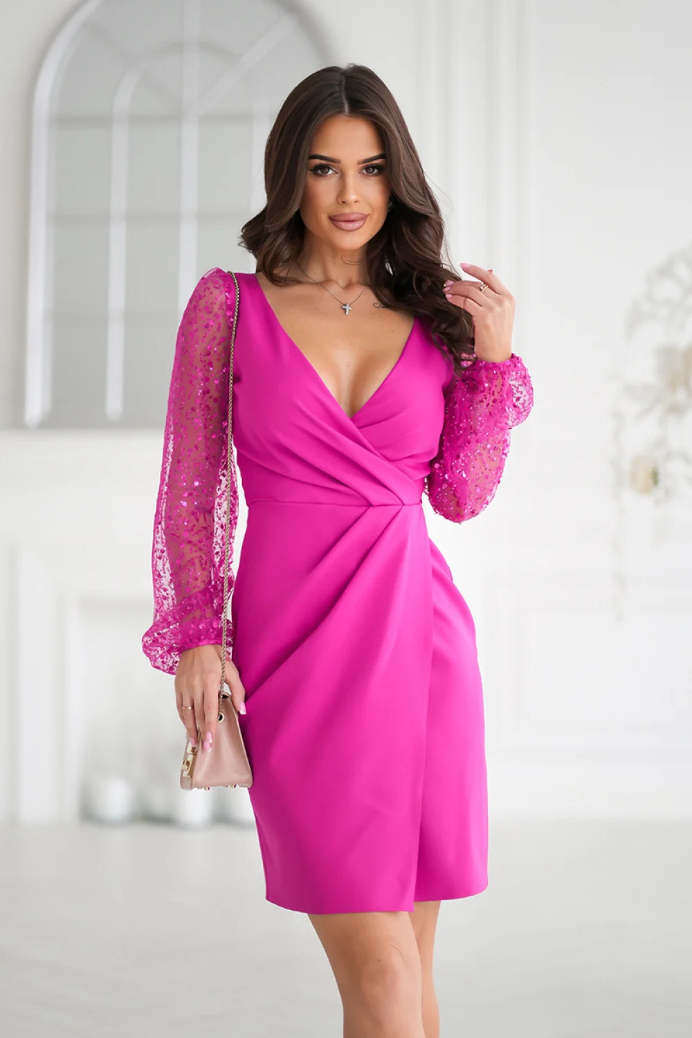 Robe de soirée violette