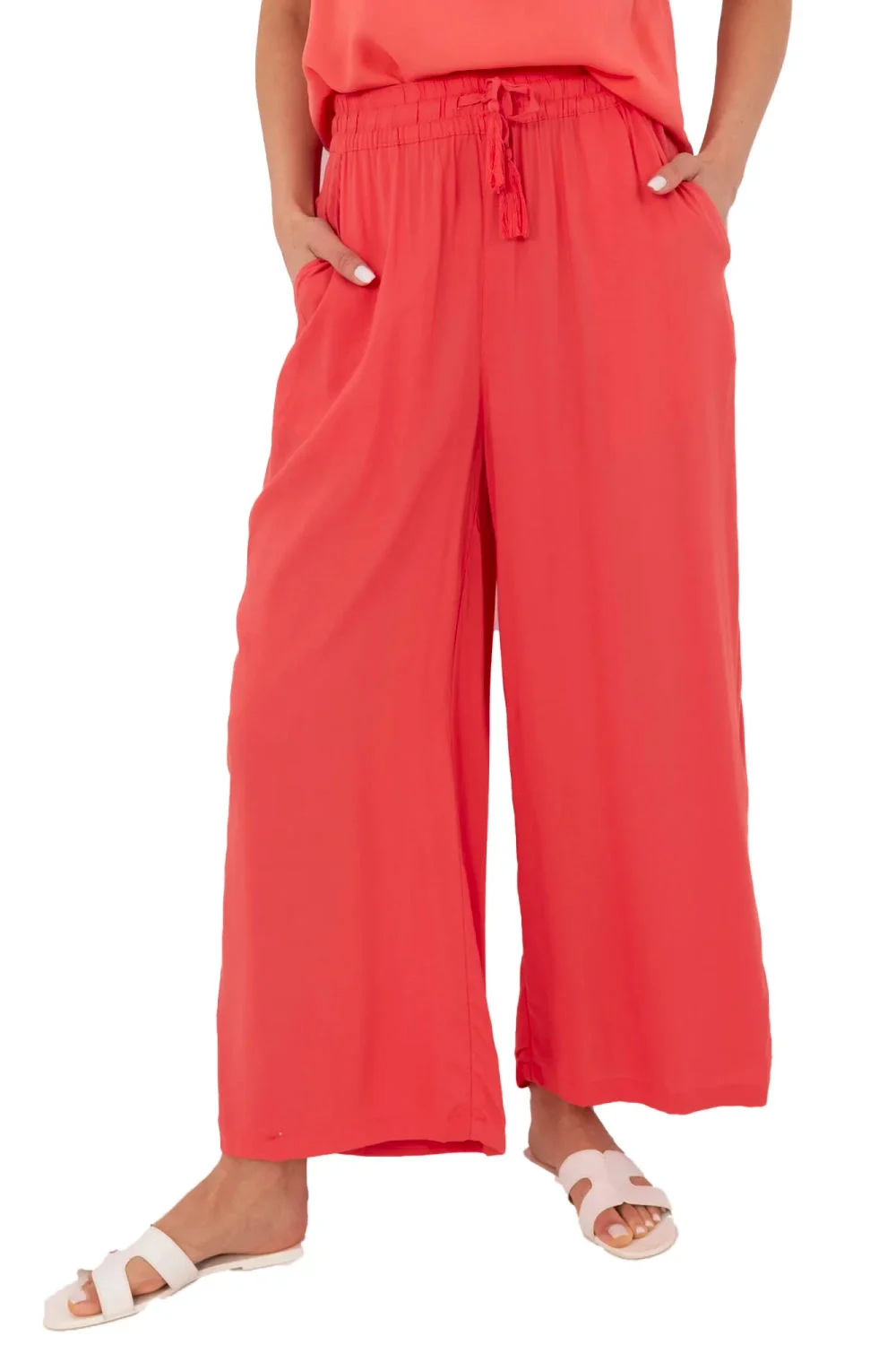 Pantalon femme rose