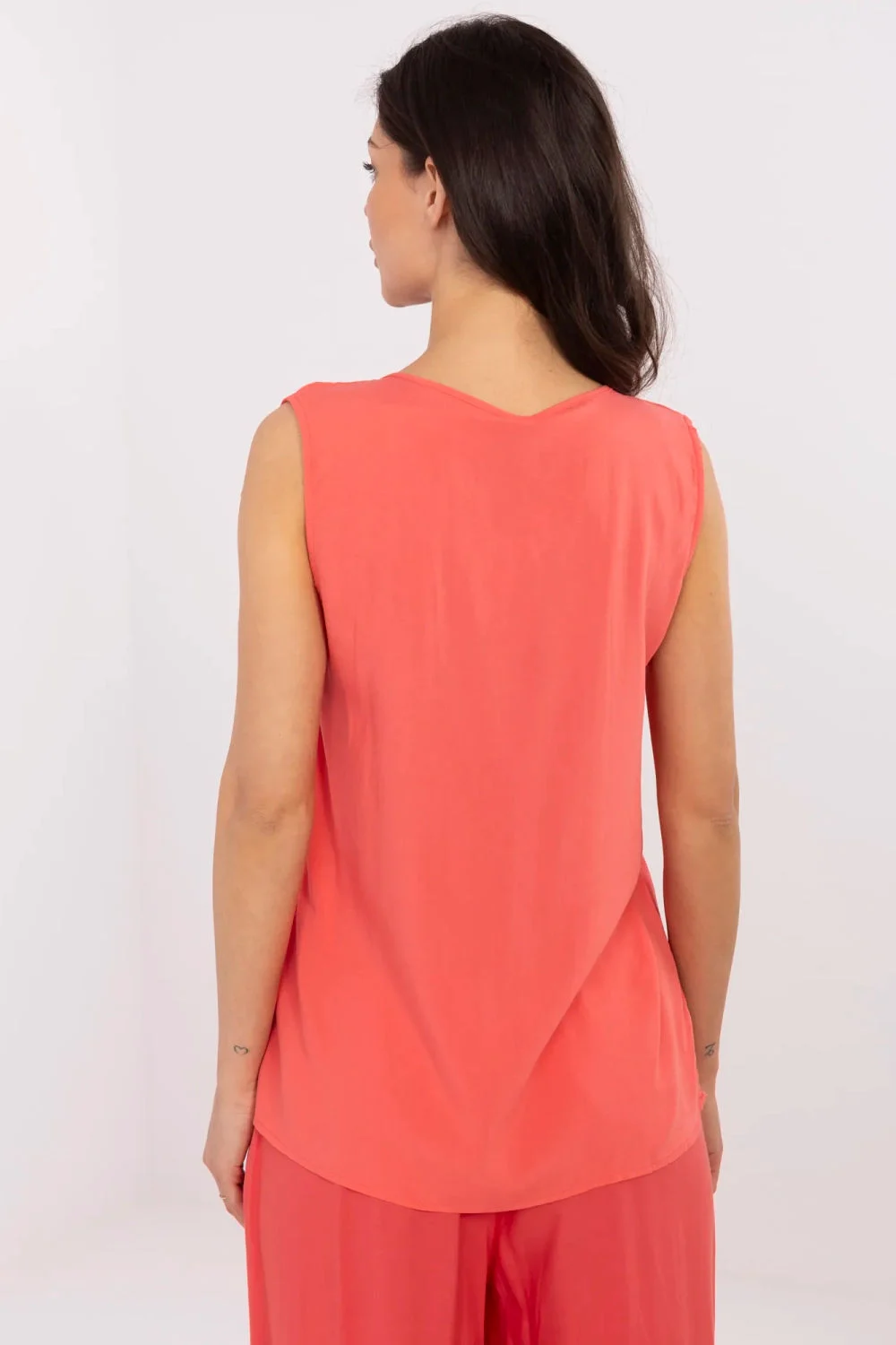 Sublevel Chemisier col rond rose sans manches