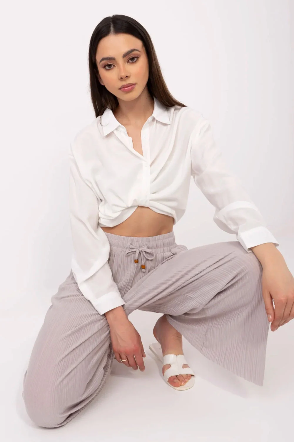 Pantalon femme beige – Image 2