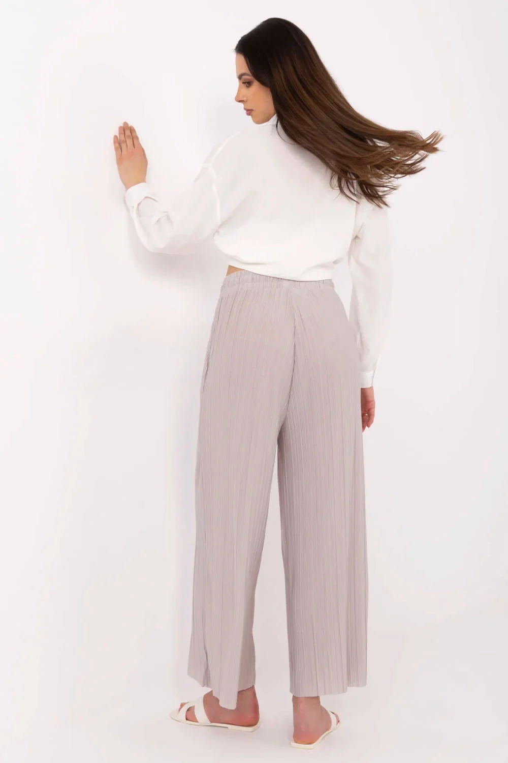 Pantalon femme beige – Image 3
