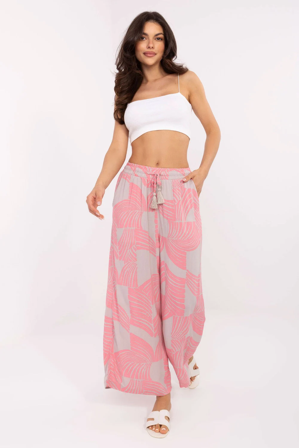 Pantalon femme rose