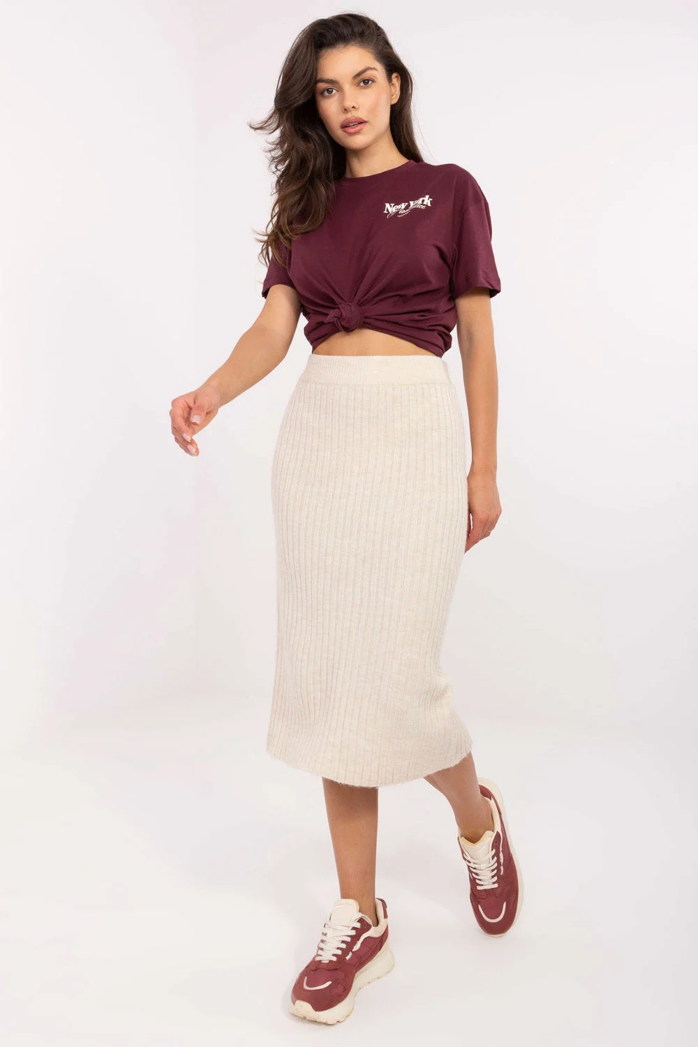 Jupe beige