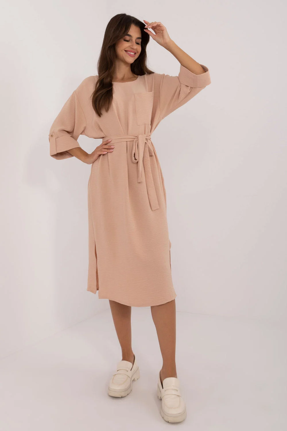 Robe de jour brune