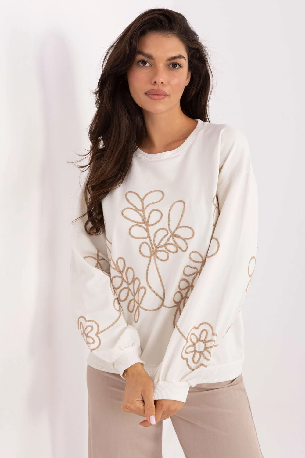 Sweatshirt beige