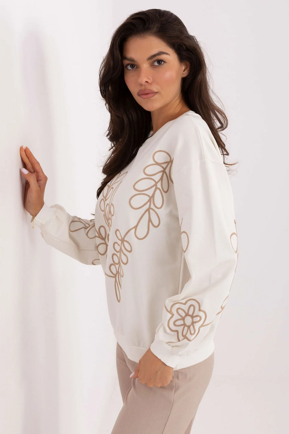 Sweatshirt beige – Image 2