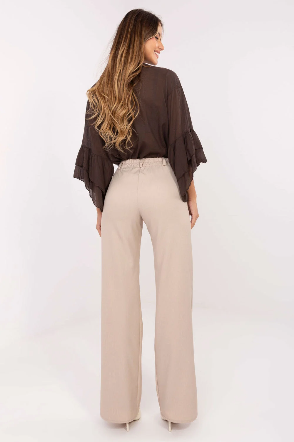 Pantalon femme beige – Image 3