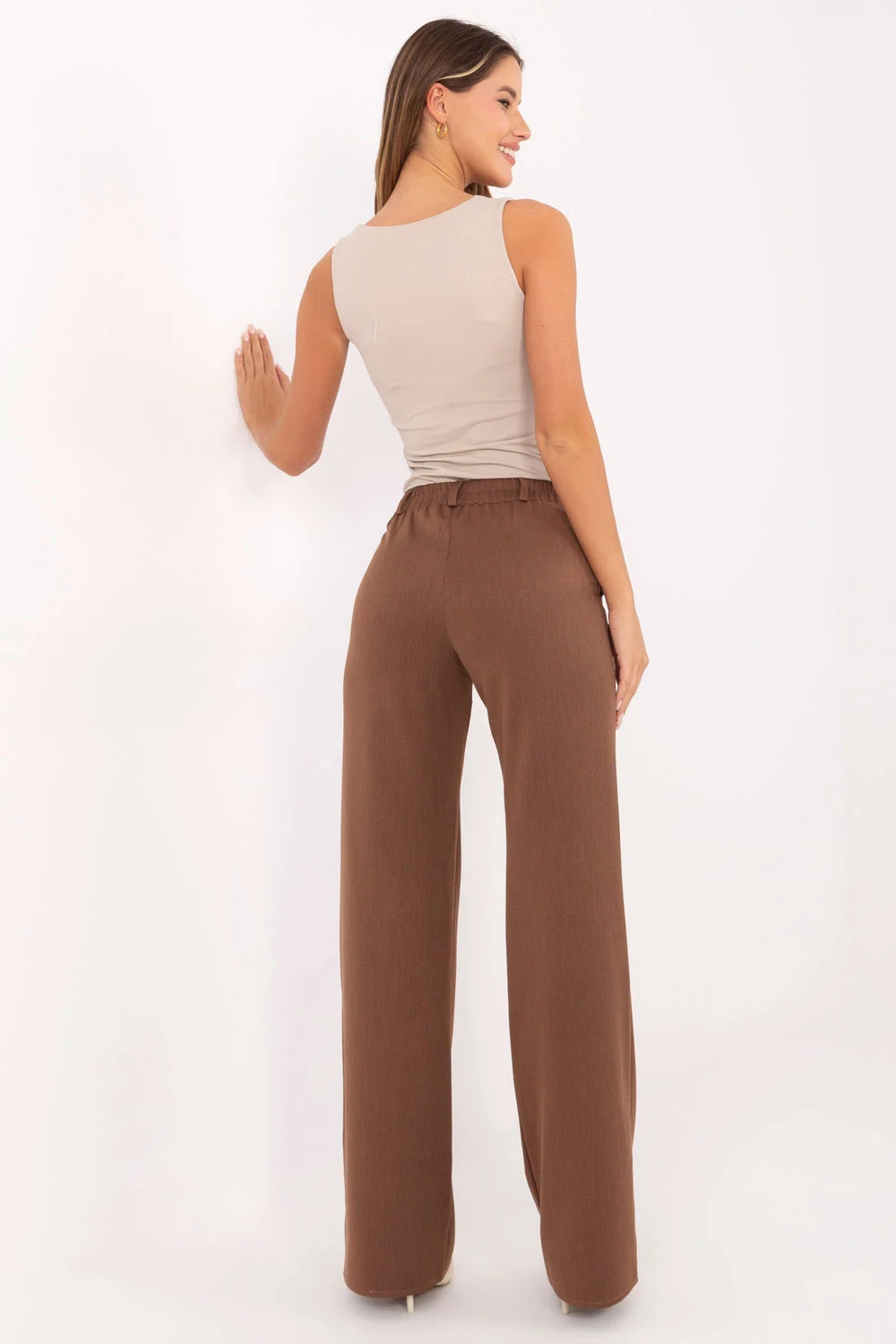 Pantalon femme brun – Image 3