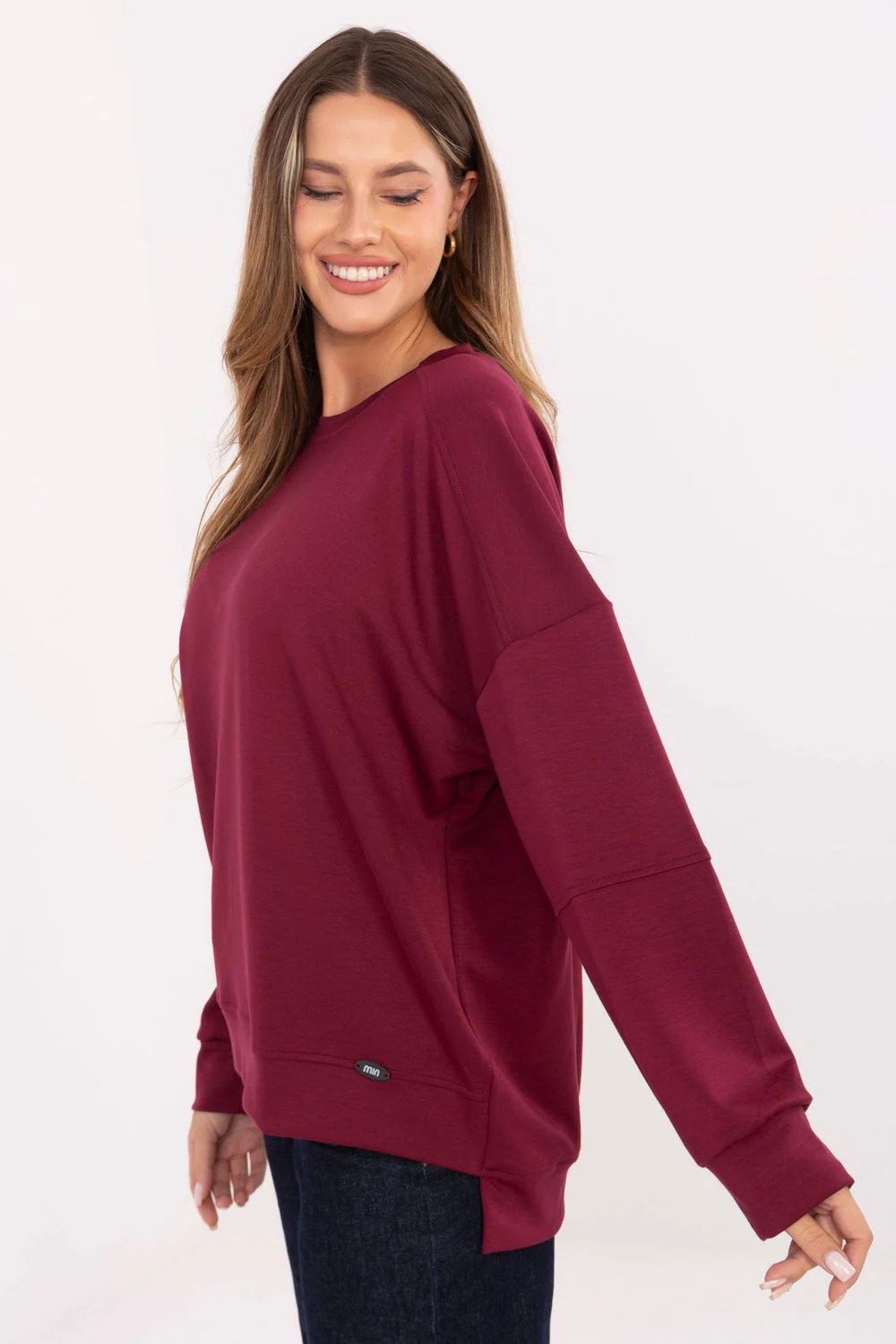 Relevance Sweatshirt rouge à manches longues