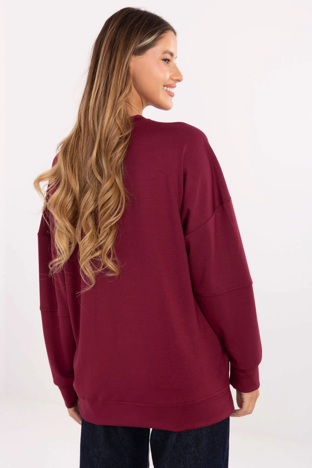 Relevance Sweatshirt rouge à manches longues