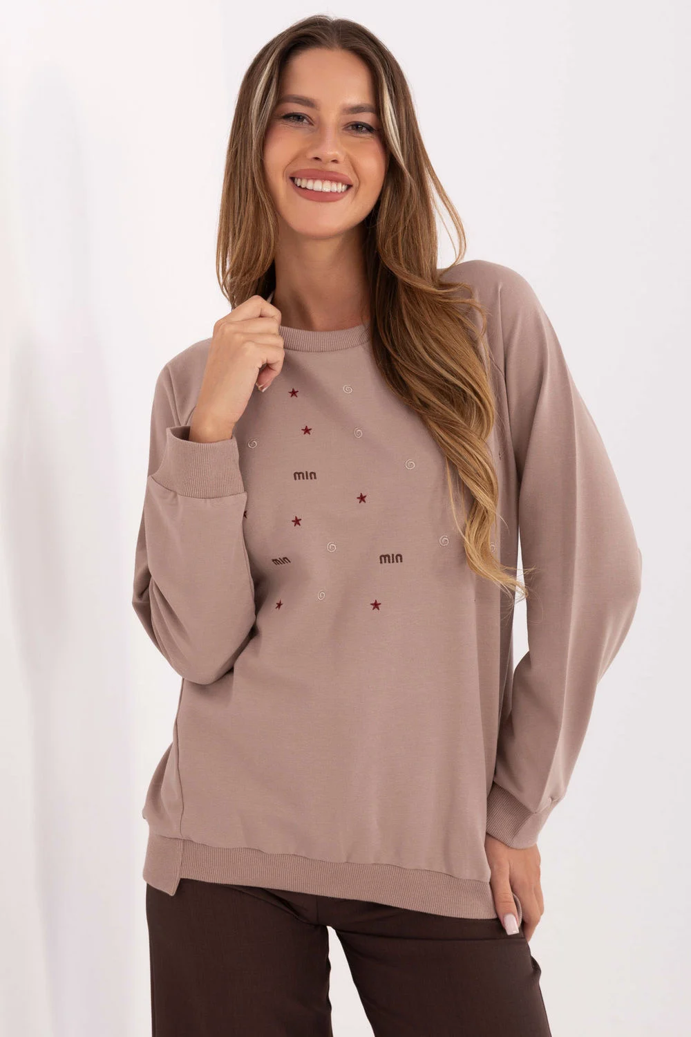 Sweatshirt beige