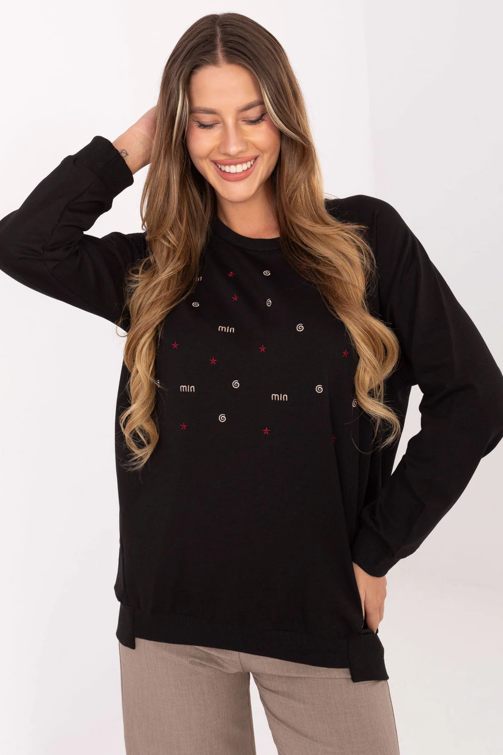 Sweatshirt noir – Image 1