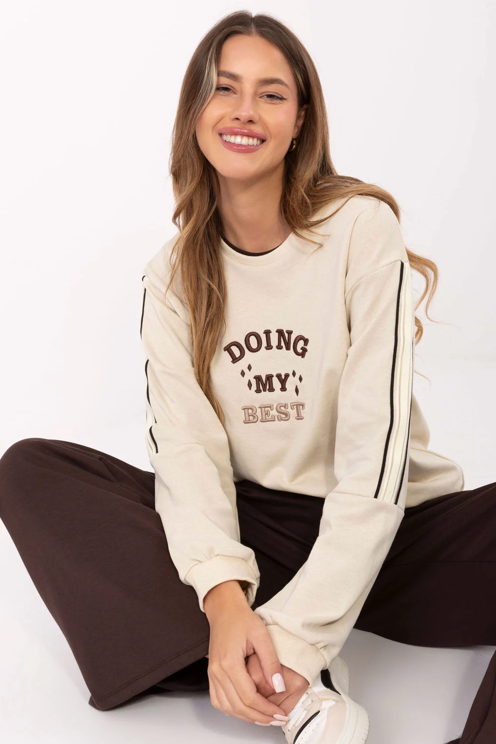 Sweatshirt beige – Image 2