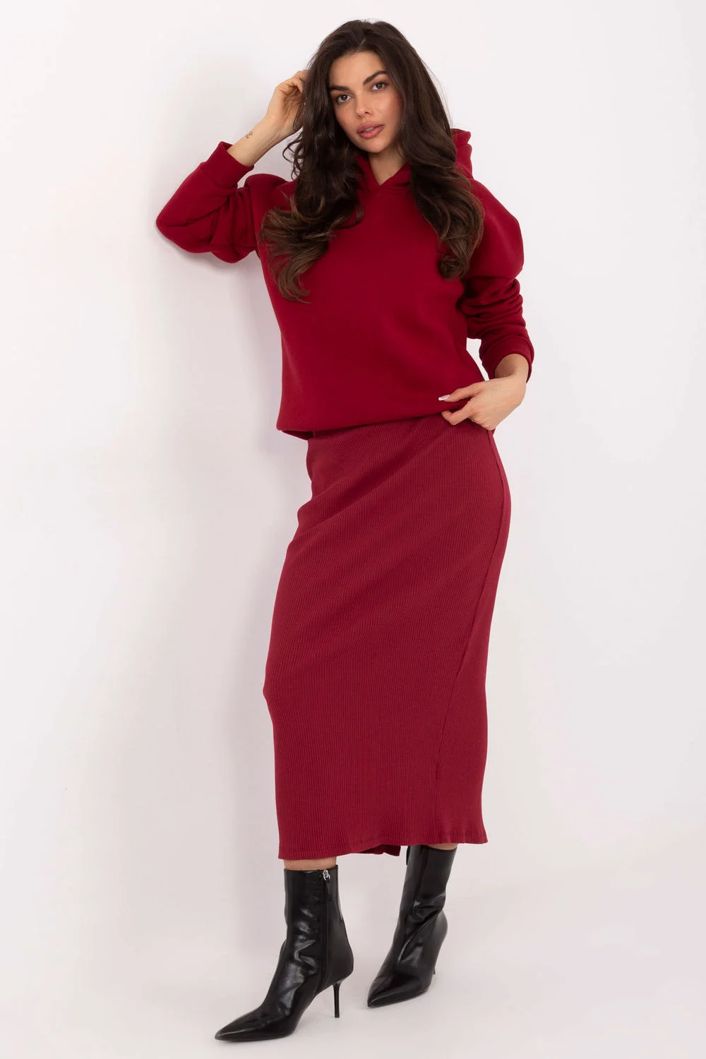 Sweatshirt rouge – Image 2