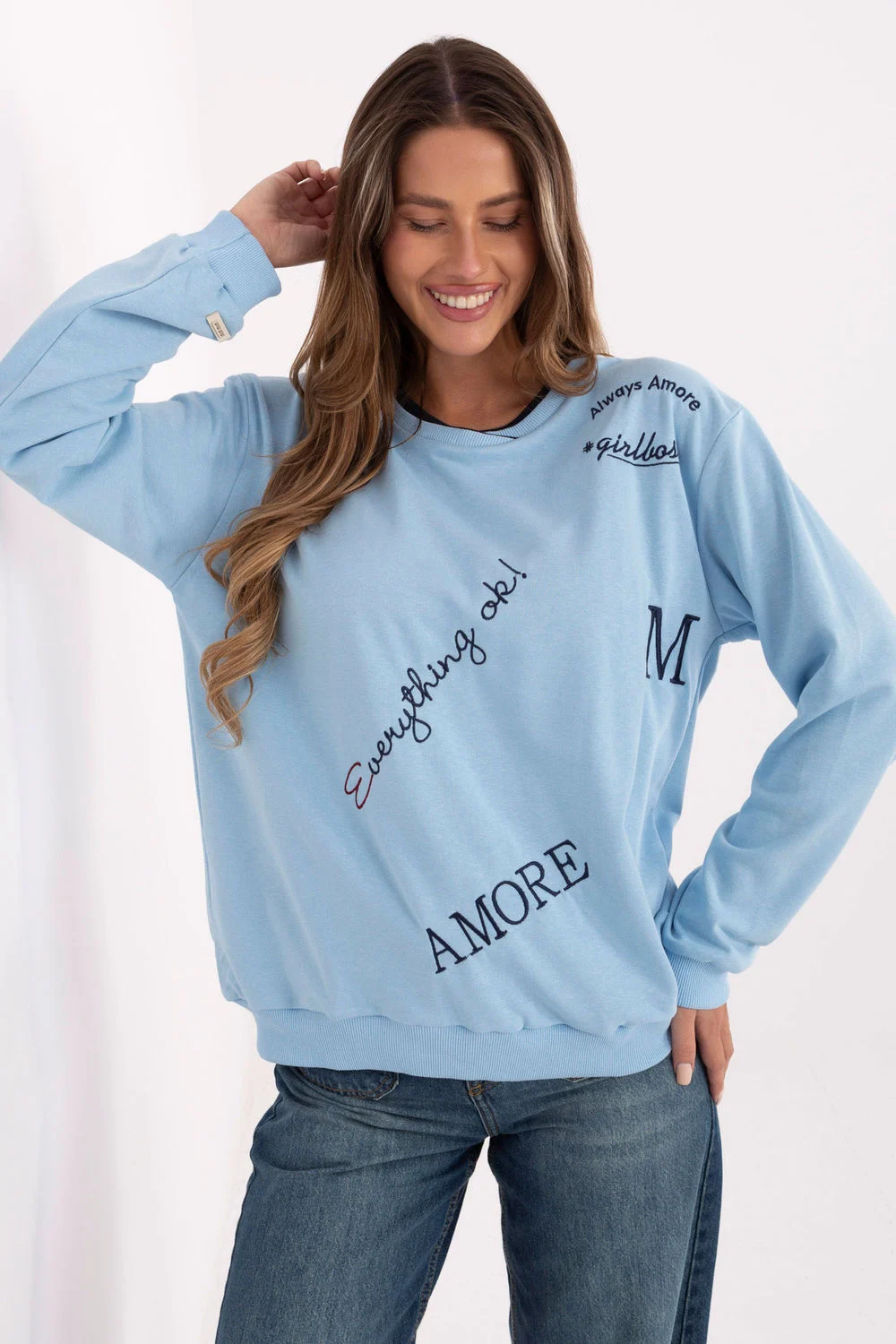 Sweatshirt bleu