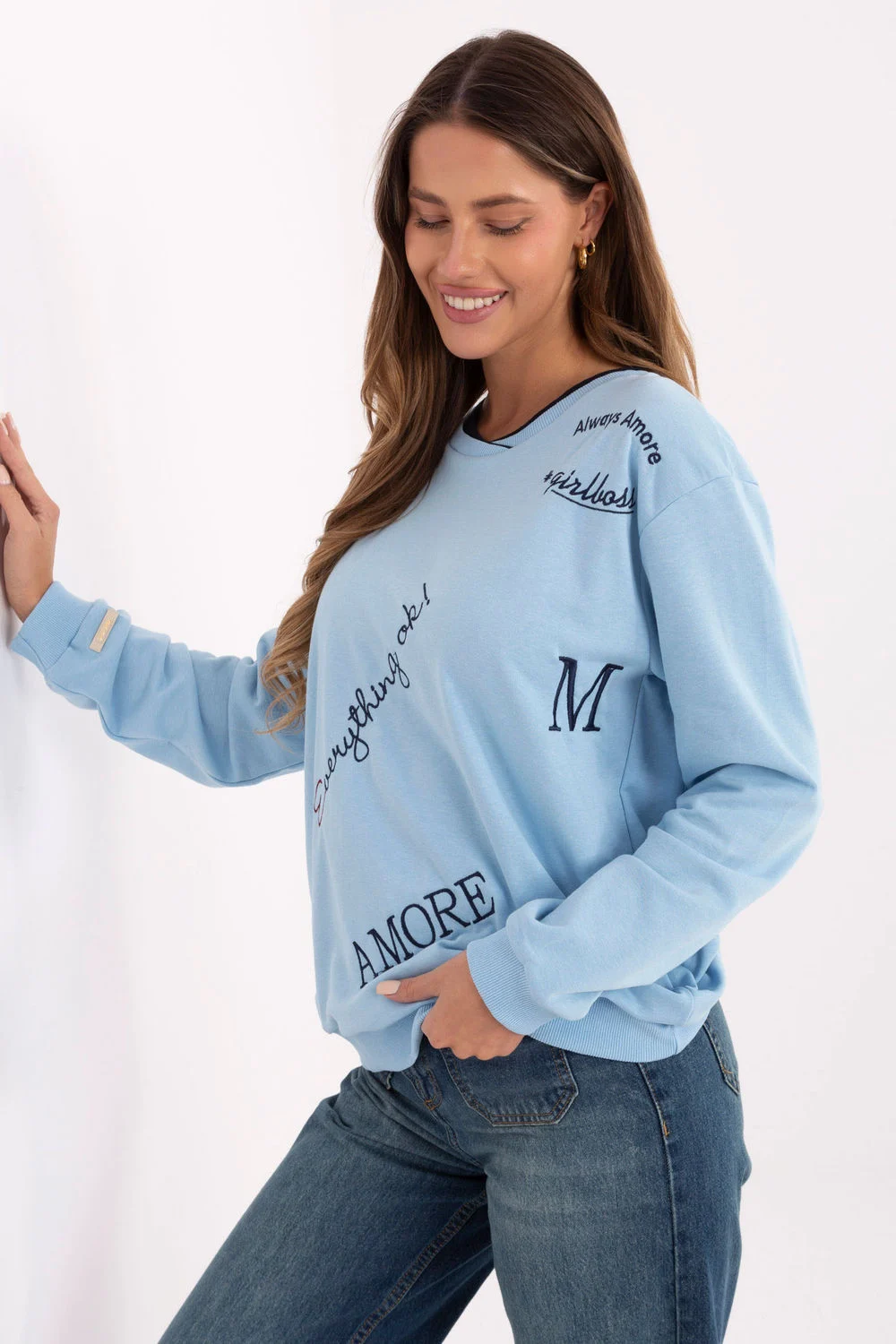 Sweatshirt bleu – Image 2