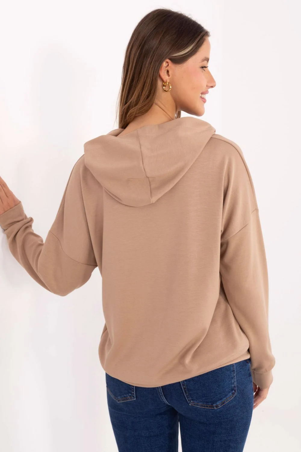 Relevance Sweatshirt à capuche beige