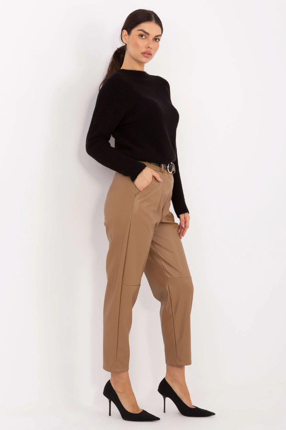 Pantalon femme brun – Image 2