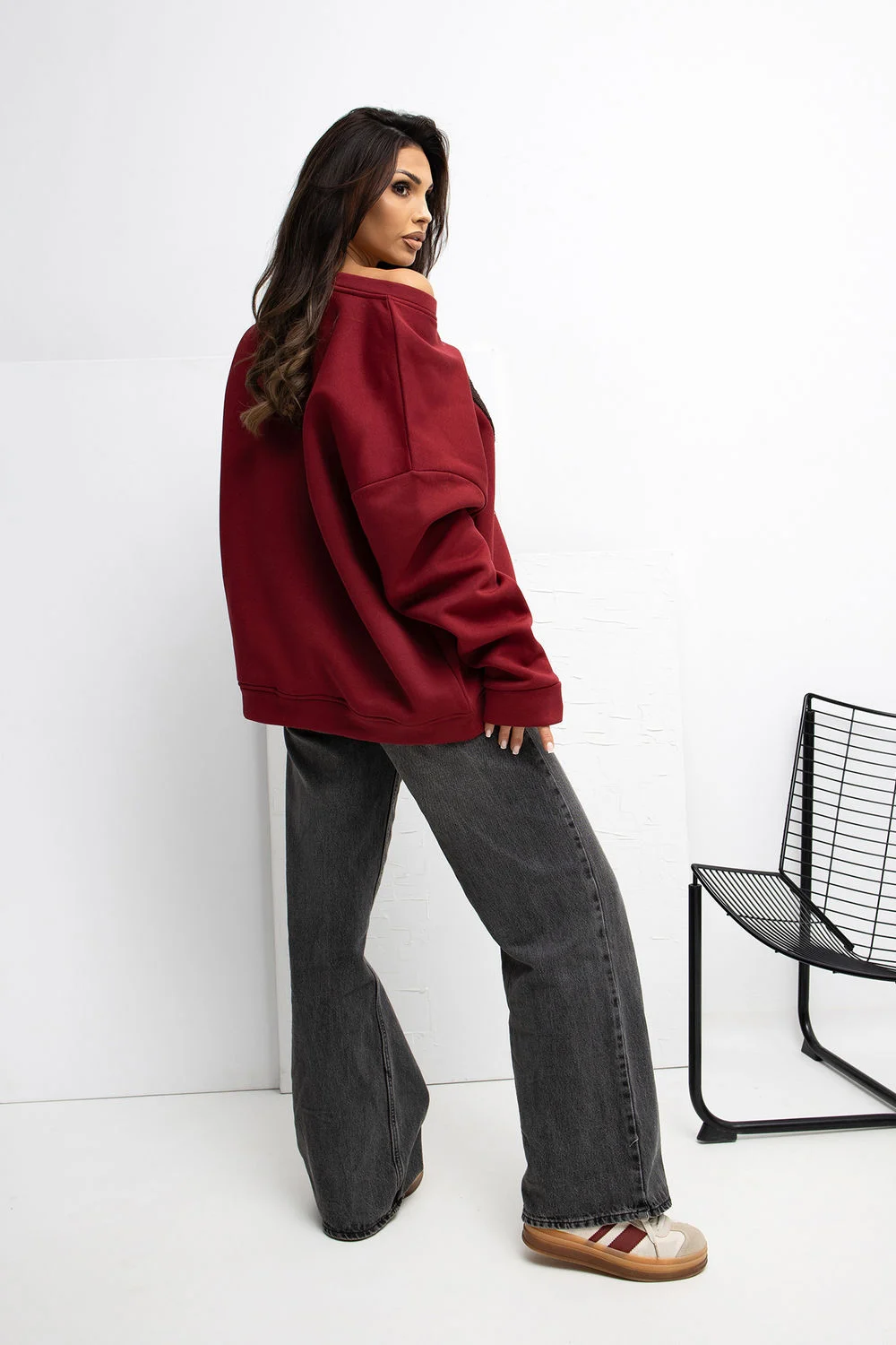 Sweatshirt rouge – Image 3
