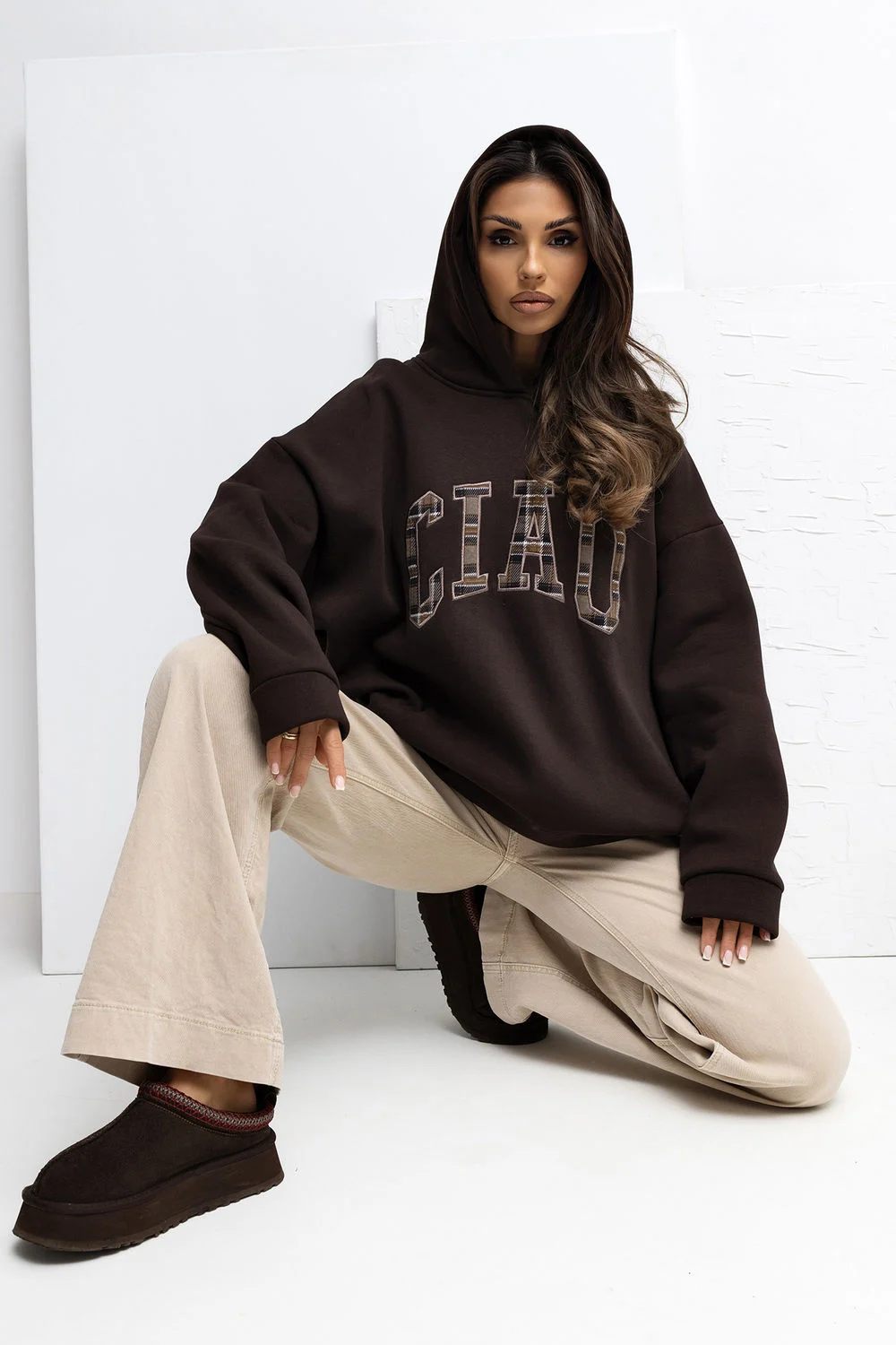 Sweatshirt brun