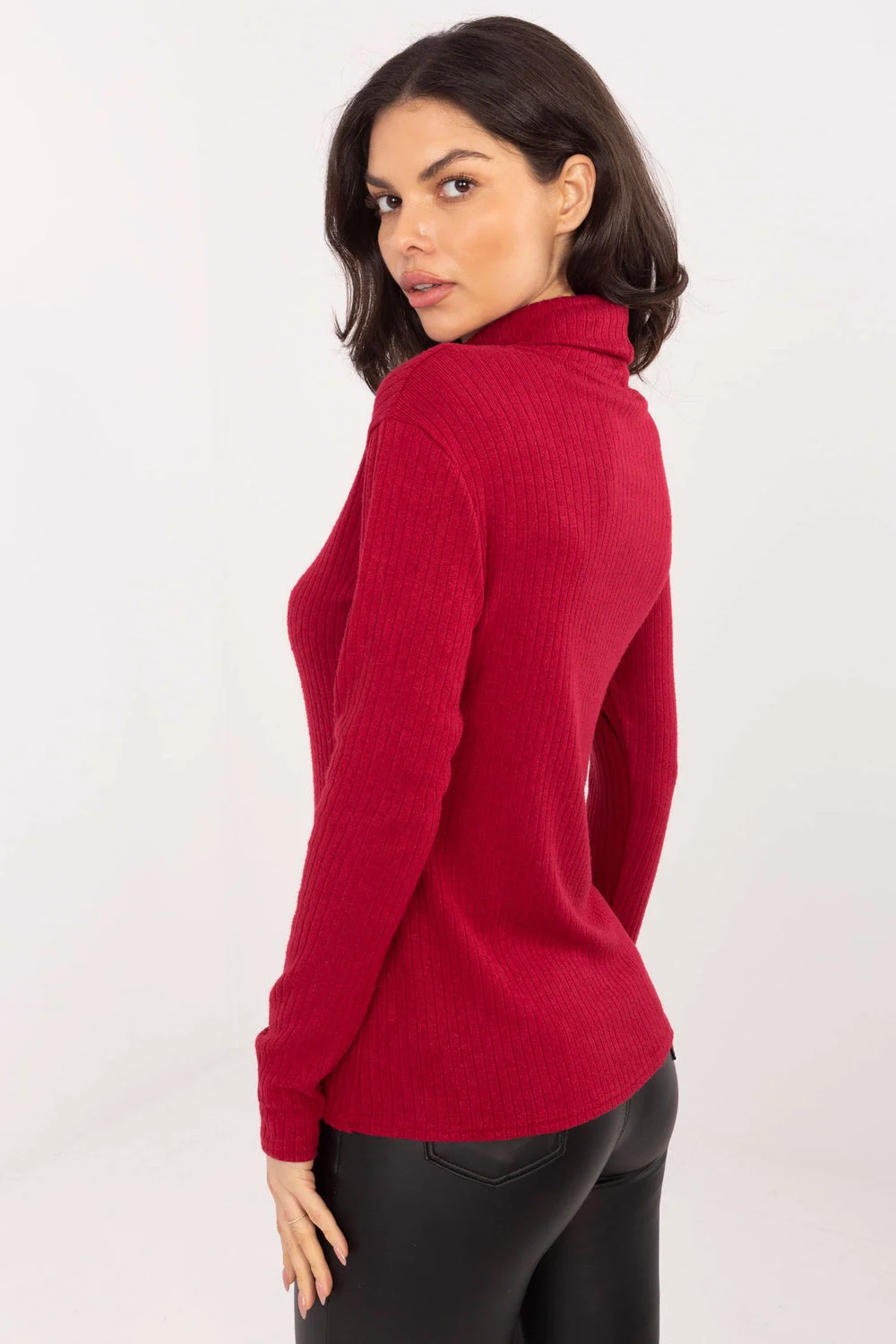 Col roulé rouge – Image 3