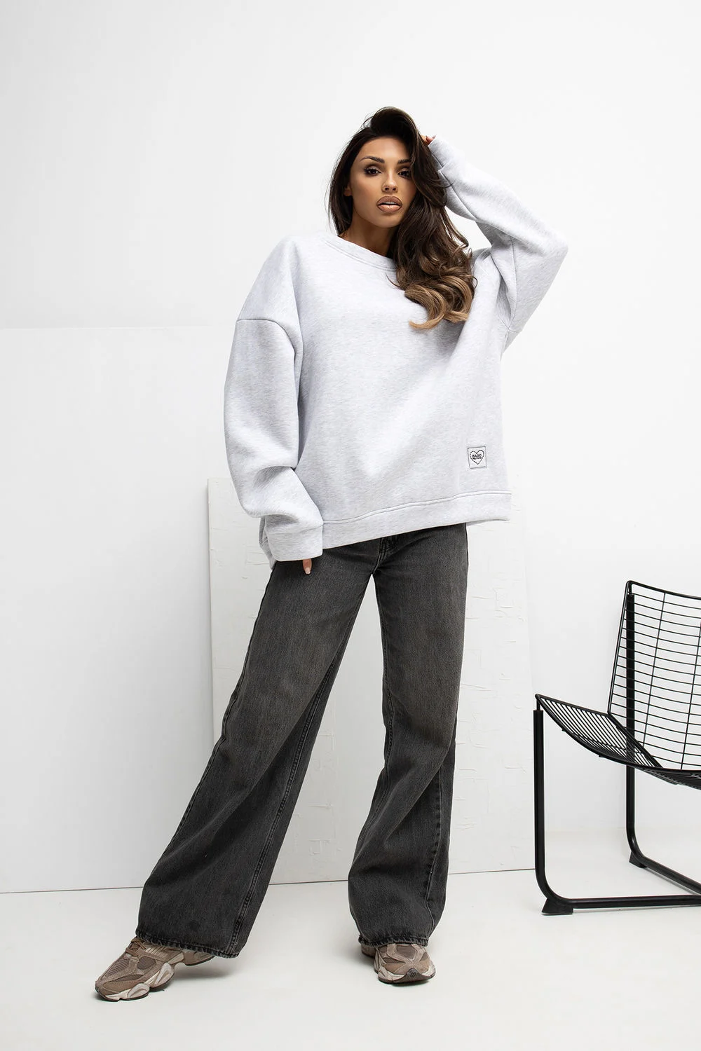 Sweatshirt gris – Image 4