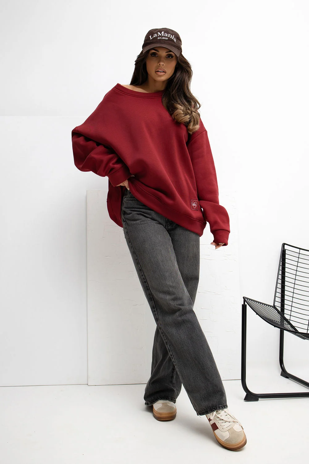 Sweatshirt rouge – Image 2