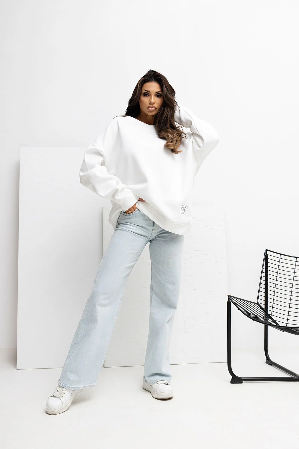 Sweatshirt beige – Image 2