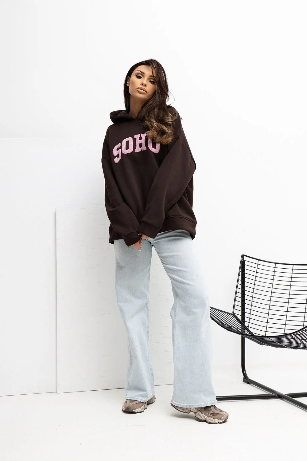 Sweatshirt brun – Image 2