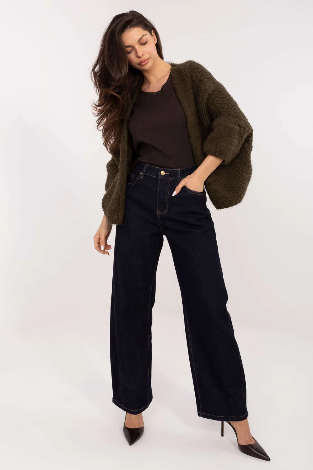 Cardigan vert – Image 2