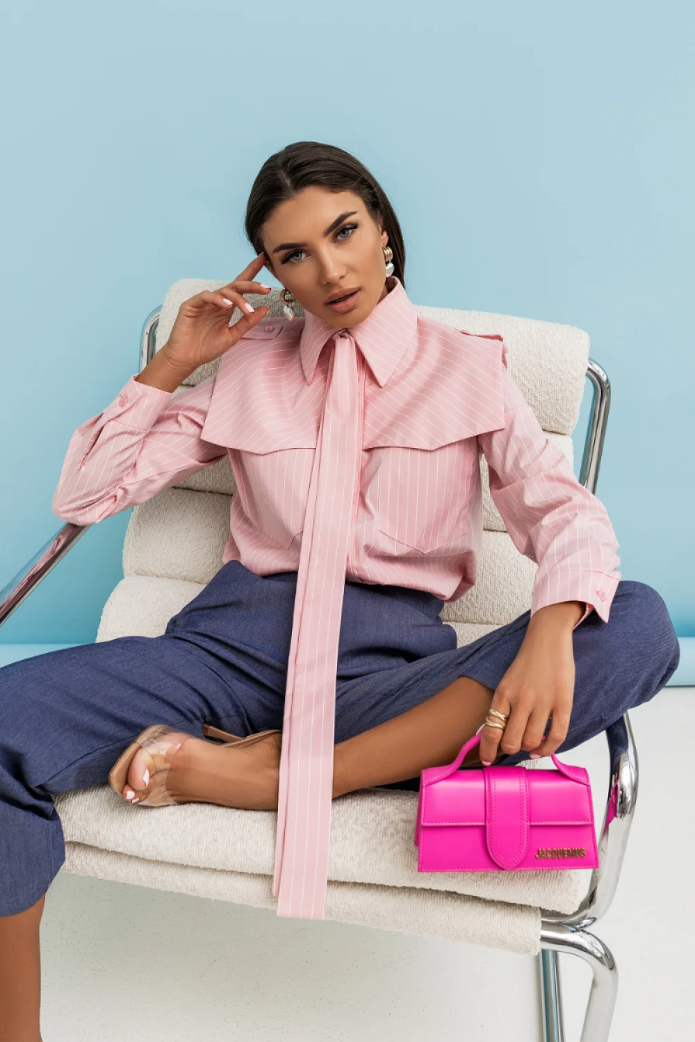 Pantalon femme bleu – Image 2