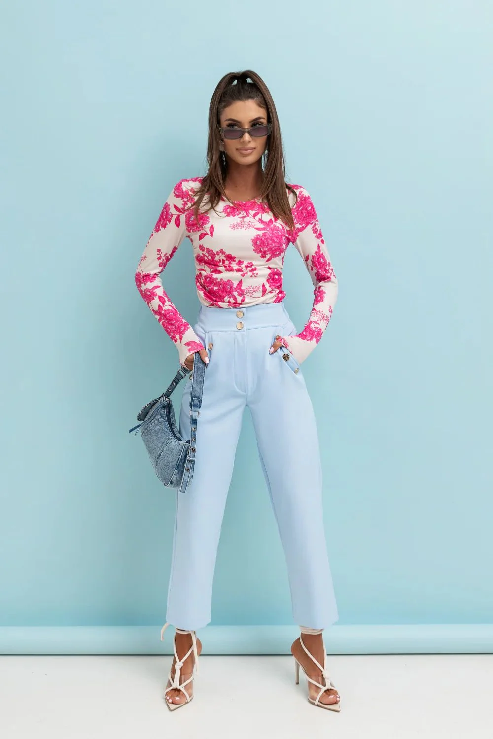 Pantalon femme bleu – Image 2