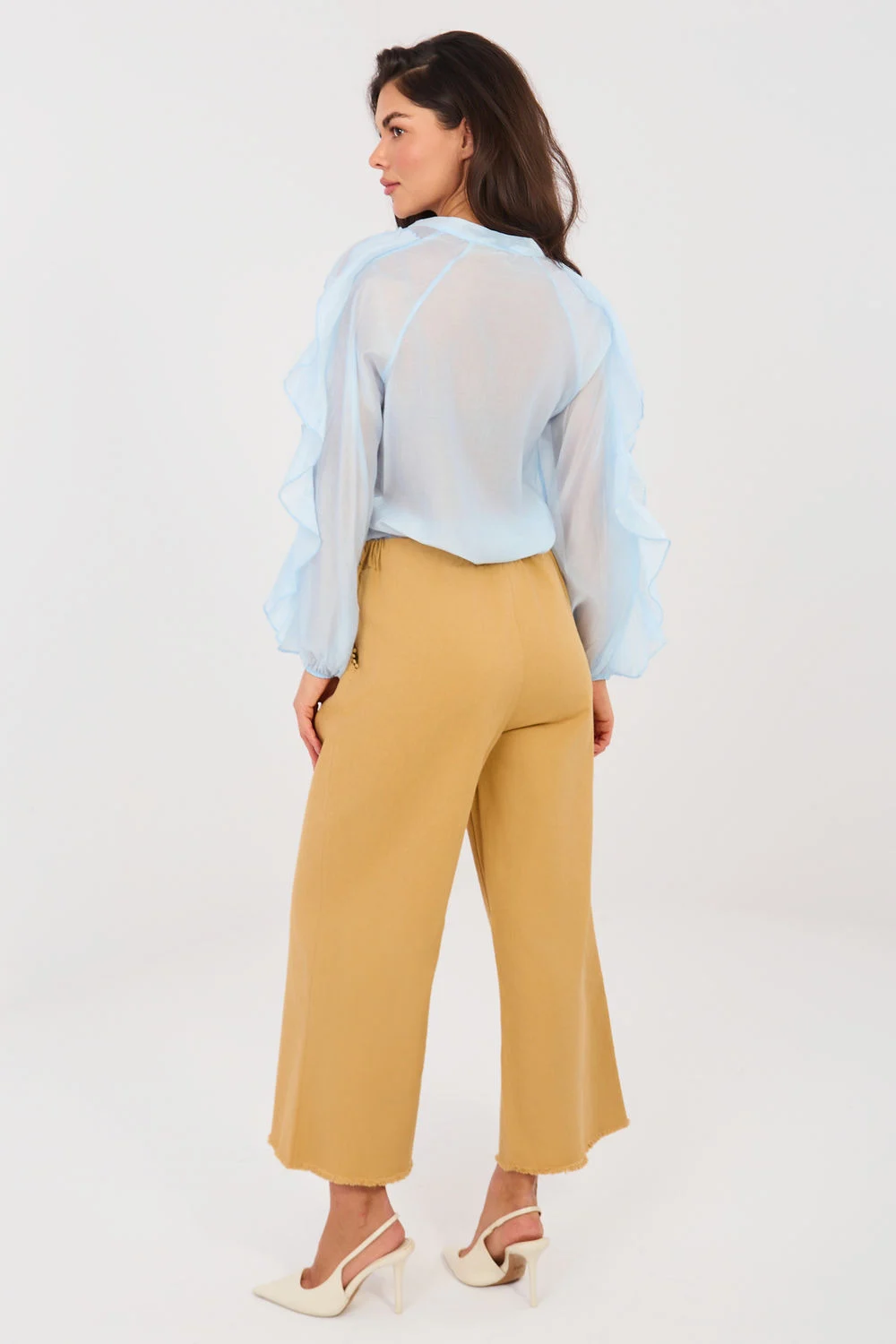 Pantalon femme brun – Image 3