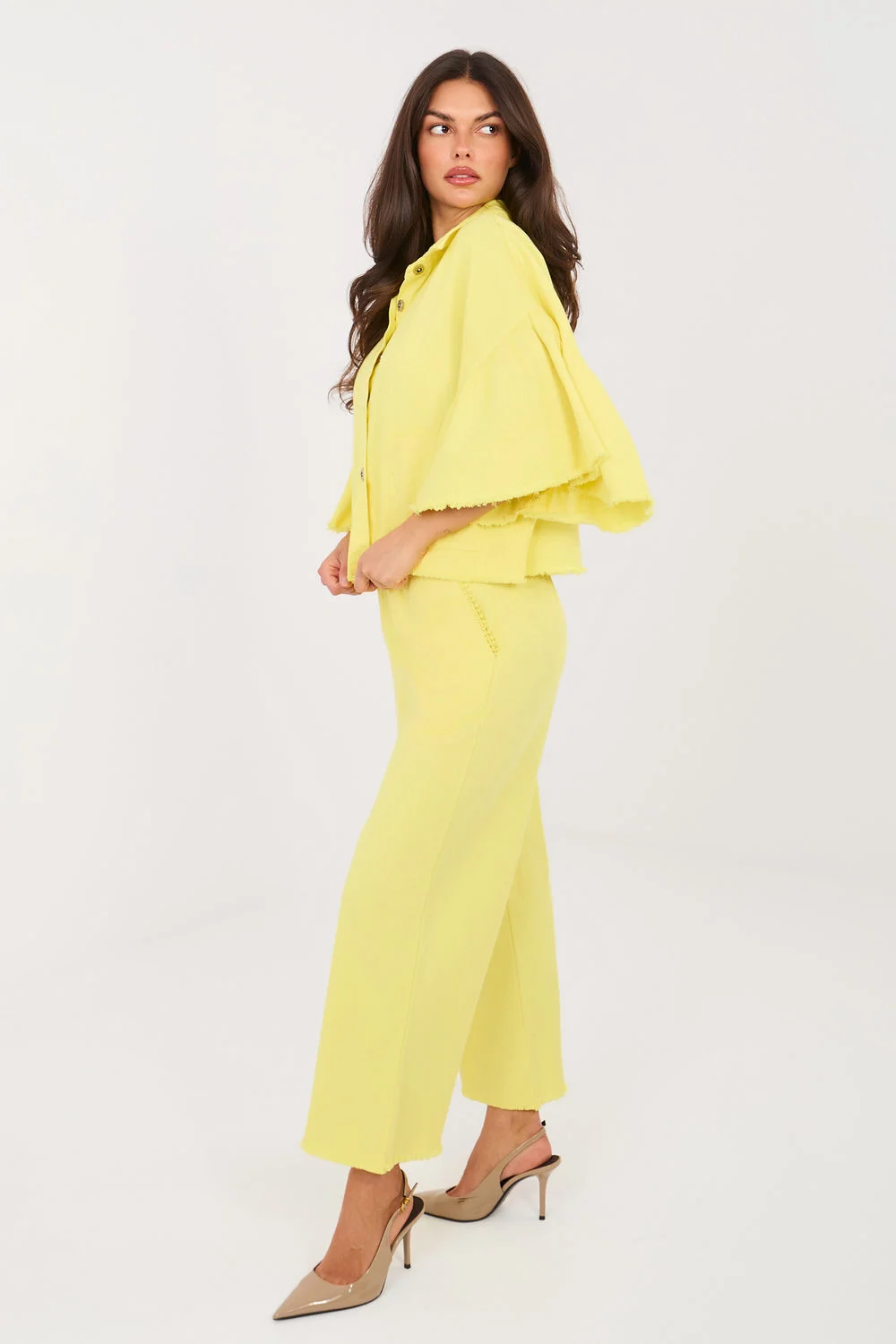 Pantalon femme jaune – Image 2