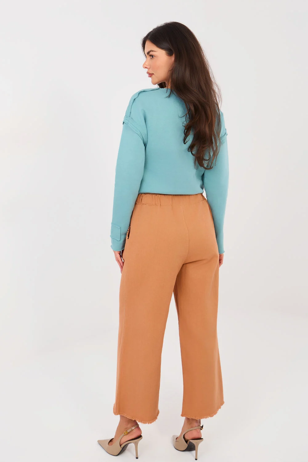 Pantalon femme orange – Image 3