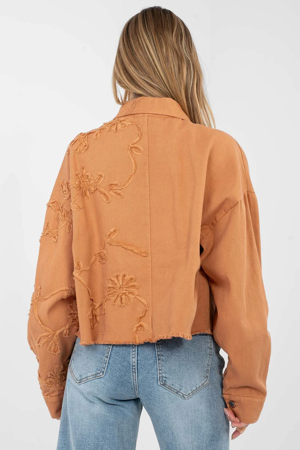 Veste en jean orange – Image 3