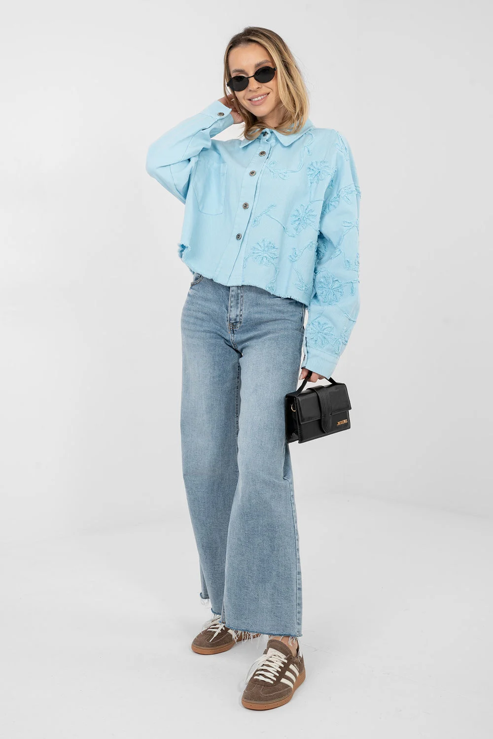 Veste en jean bleu – Image 2