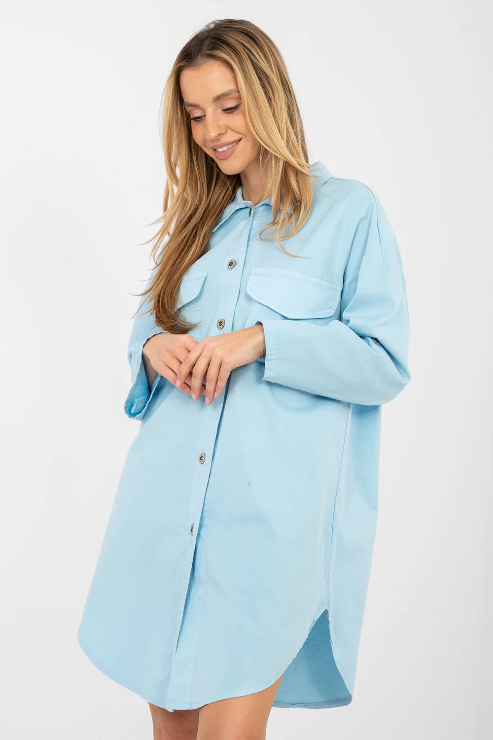 Robe de jour bleue