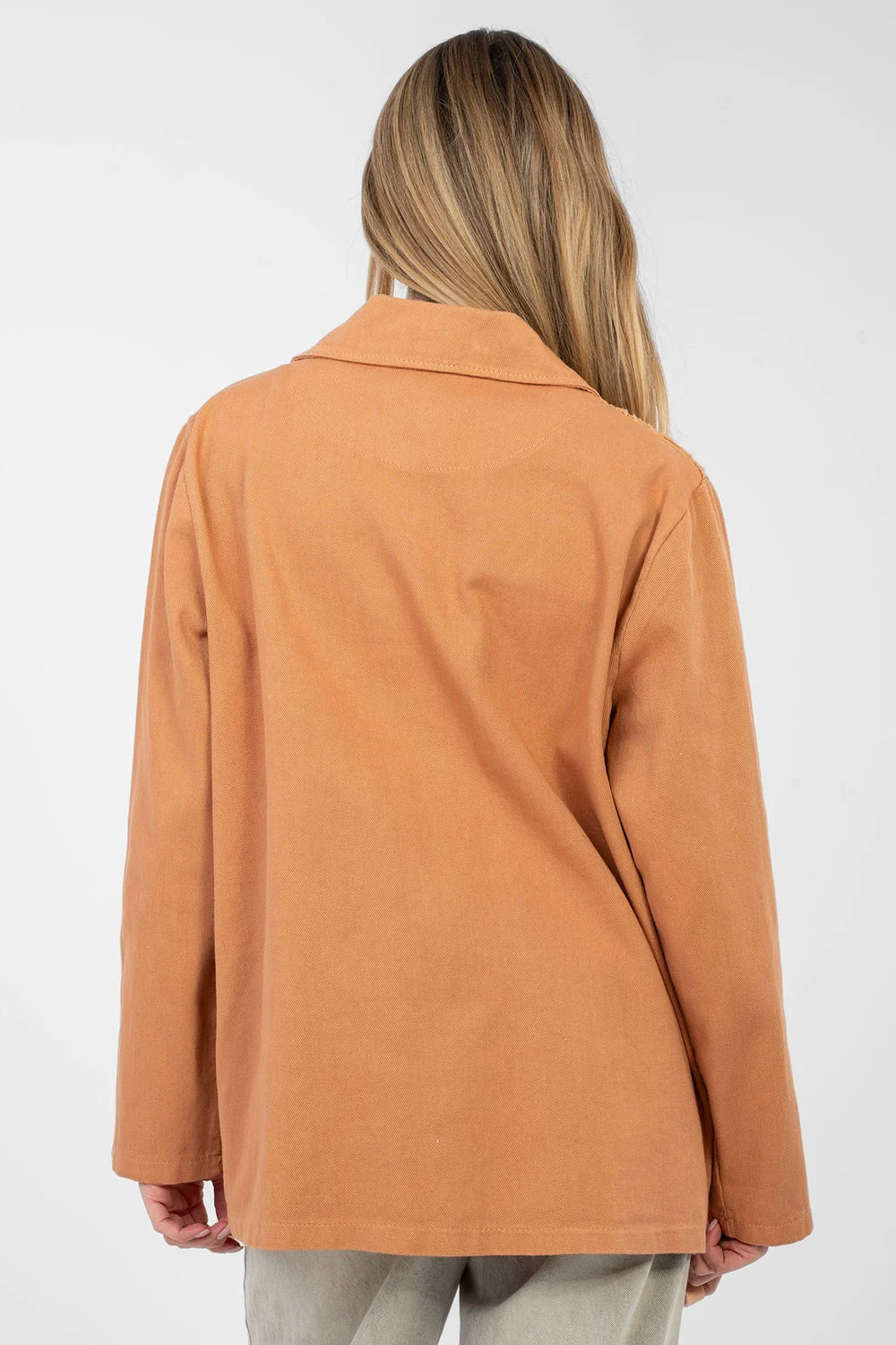 Veste orange à broderie – Image 3