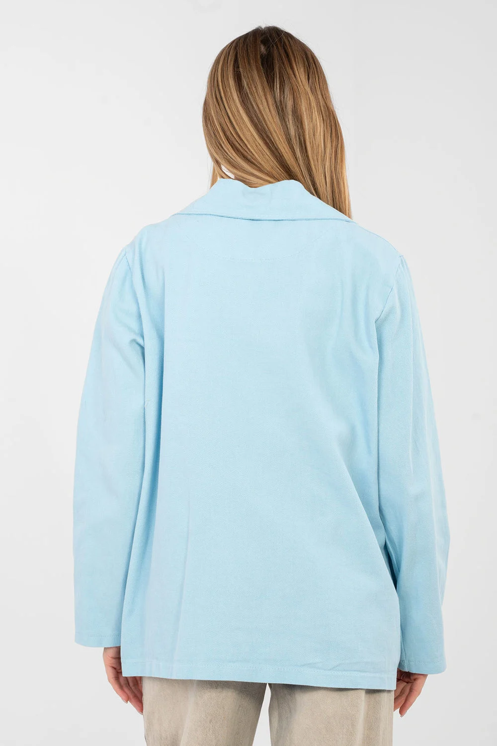 Veste bleue à broderie – Image 3