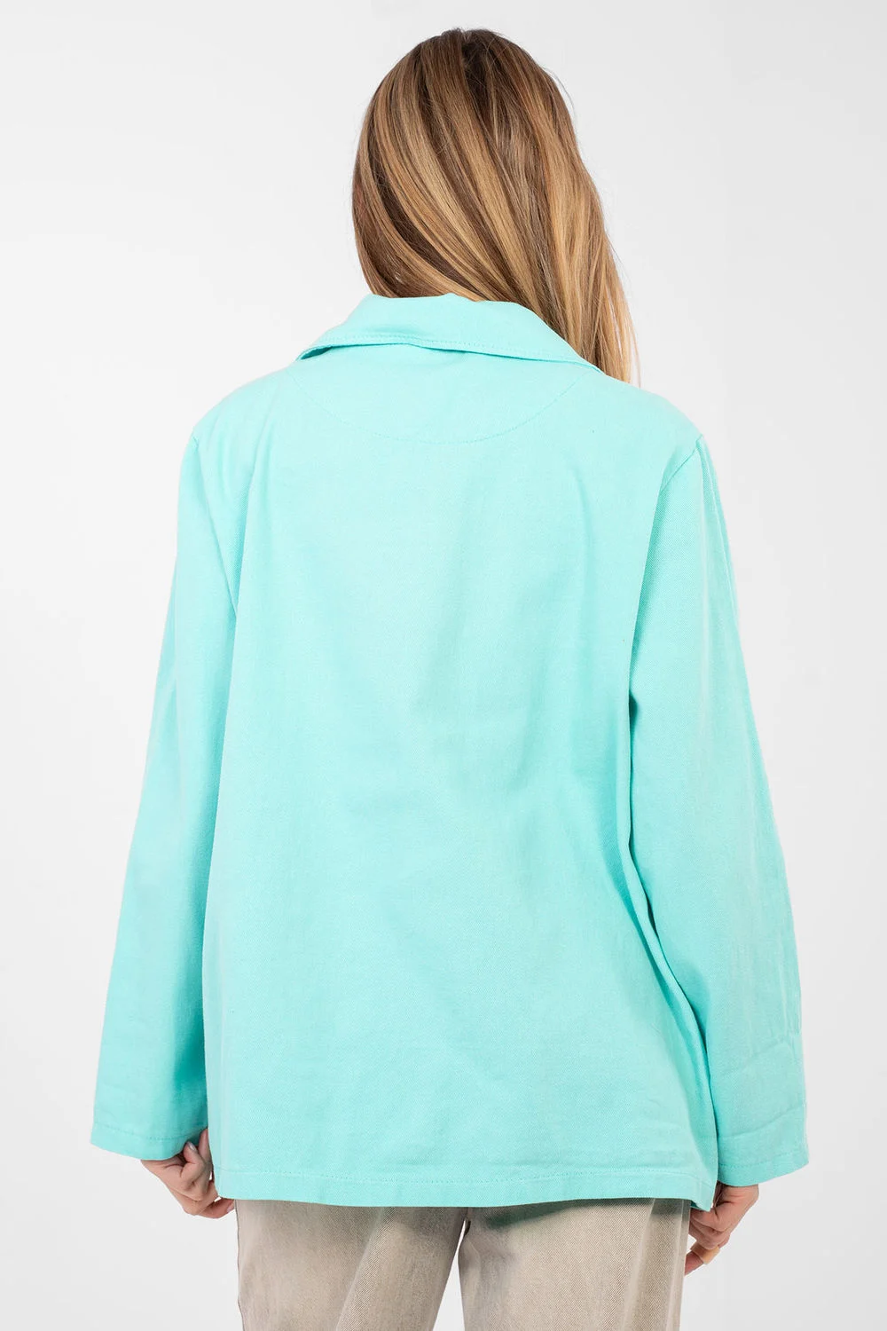 Veste bleue à broderie – Image 3