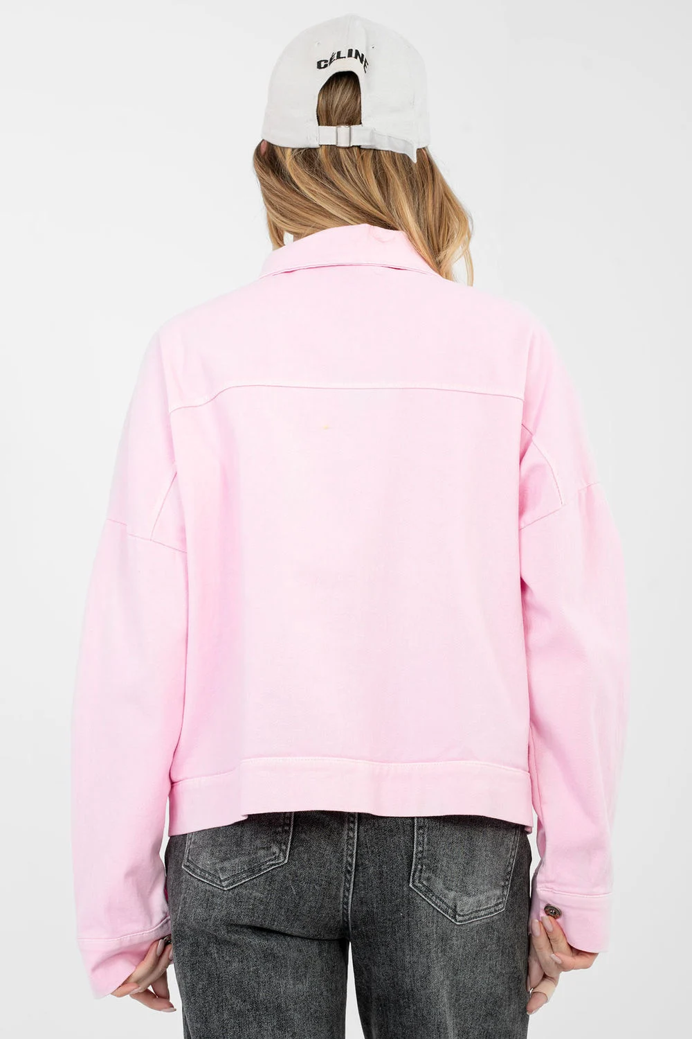 Veste en jean rose – Image 3