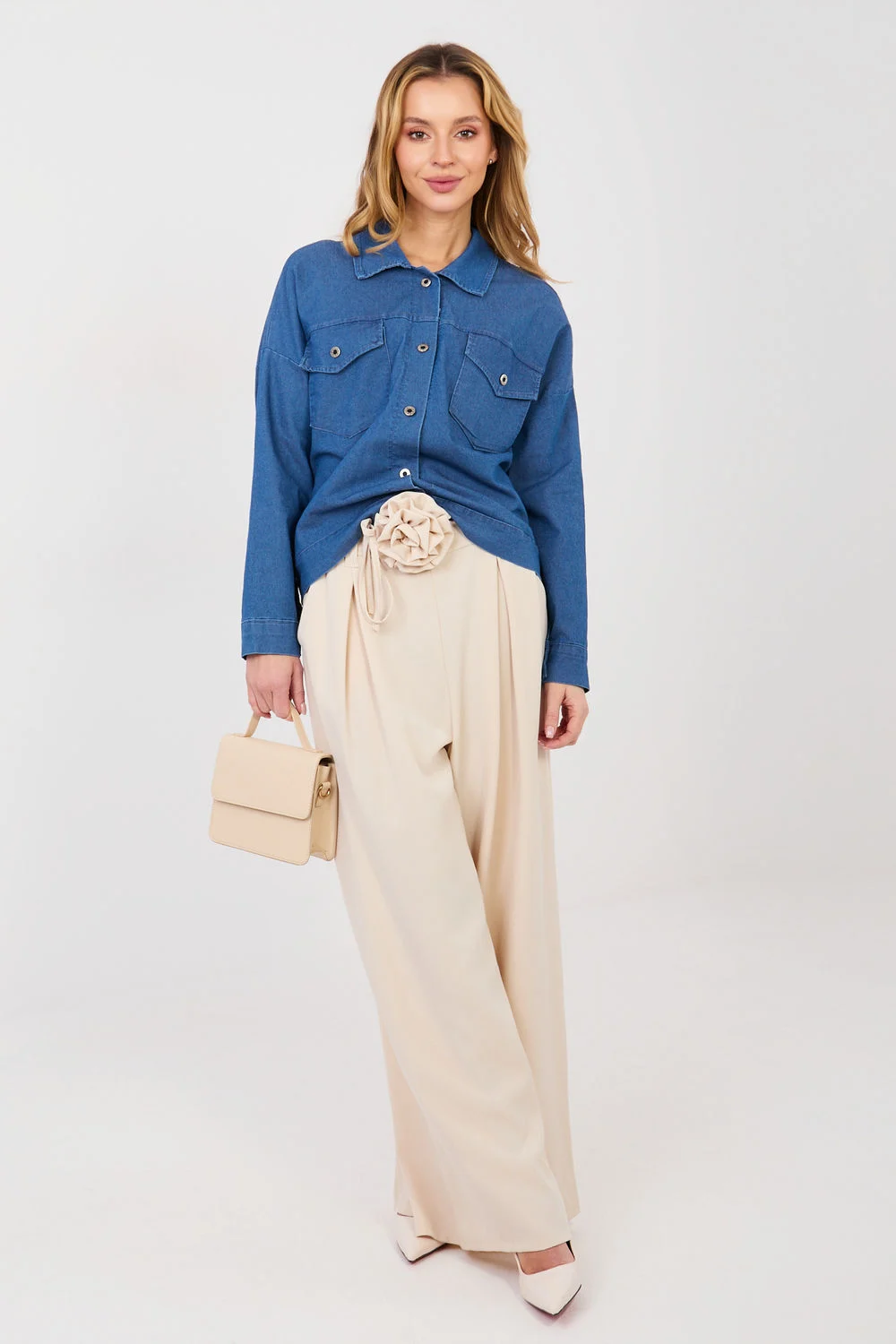 Veste en jean bleu – Image 2