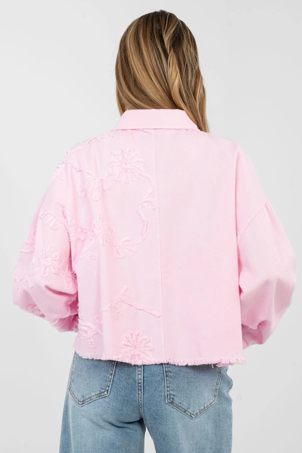Veste en jean rose – Image 4