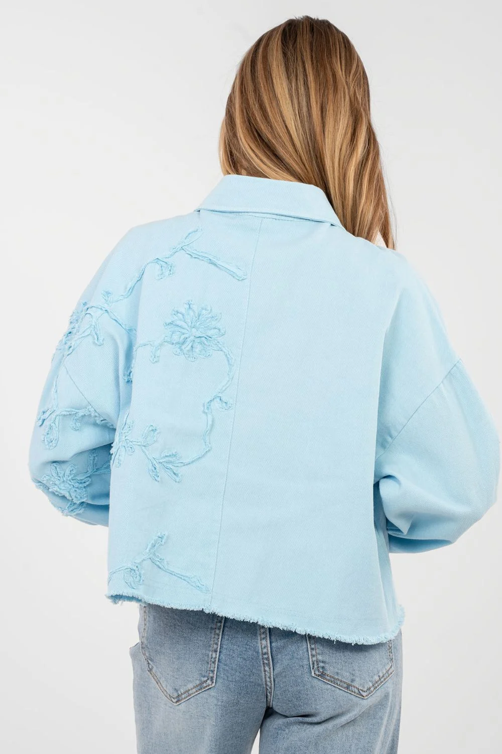 Veste en jean bleu – Image 4