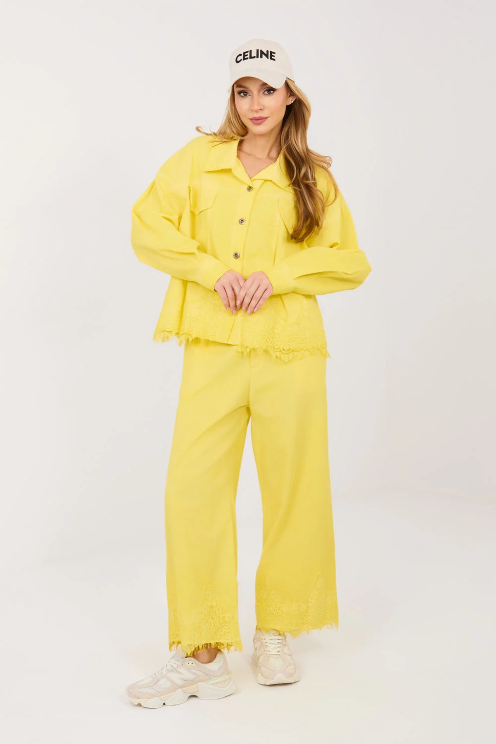 Veste en jean jaune – Image 2