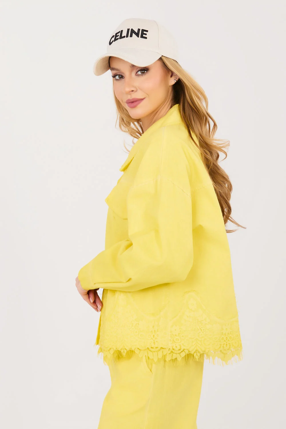 Veste en jean jaune – Image 3